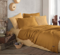 Набор текстиля для спальни Arya Summer / 8680943224972 (220x240, горчичный) - 