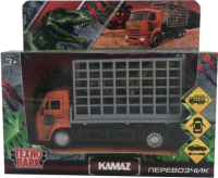 Автомобиль игрушечный Технопарк Kamaz с динозавром / KAMCHE-15DIN-DINO - 