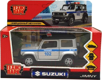 Автомобиль игрушечный Технопарк Suzuki Jimny Полиция / JIMNY-12POL-SR
