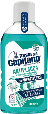 Ополаскиватель для полости рта Pasta del Capitano С азиатской центелой Plaque Remover Mouthwash (400мл)
