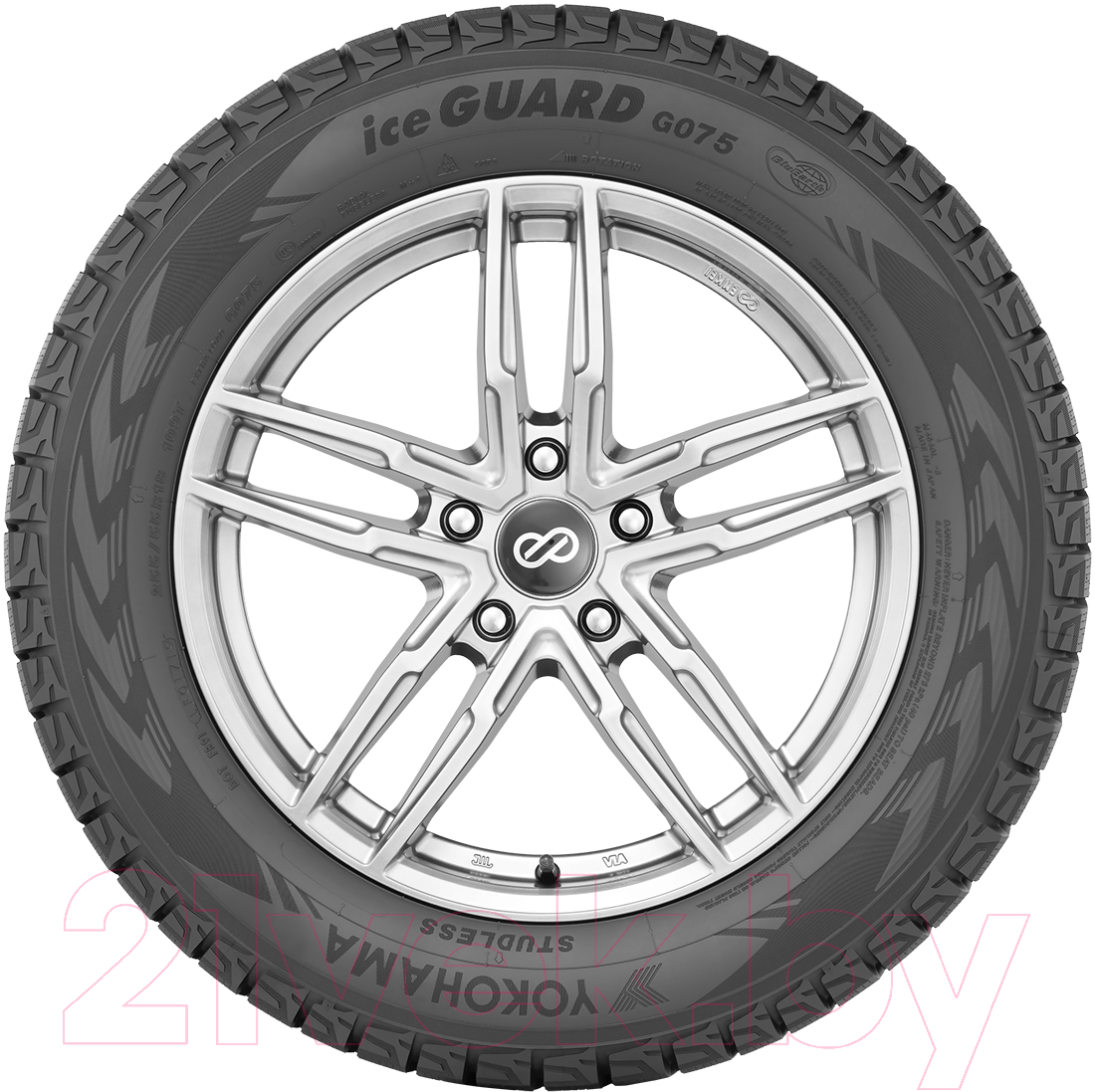 Зимняя легкогрузовая шина Yokohama iceGuard Studless G075 255/60R18 112Q