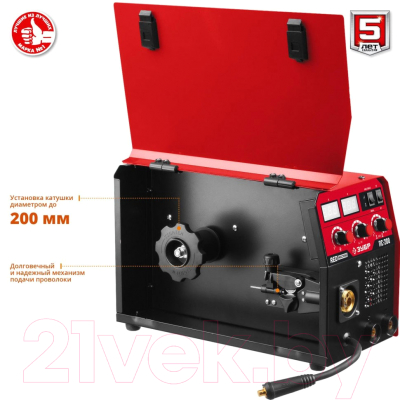 Изображение товара Полуавтомат сварочный Зубр 200 А / ПС-200