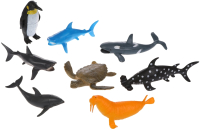 Набор фигурок игровых Наша игрушка Морские животные / 661-8 - 