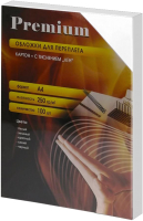 Обложки для переплета Office Kit А4 лен / LWA400250 (100шт, белый) - 