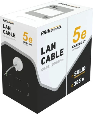 

Кабель, FTP 4PR 23AWG CAT6 / 01-0147-3