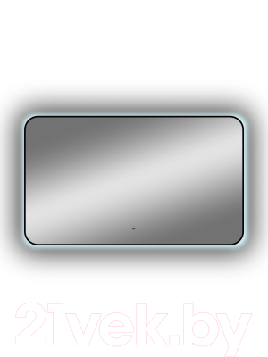 Зеркало Континент Torry Led 120x70 (с фоновой подсветкой, бесконтактным сенсором, черной окантовкой)