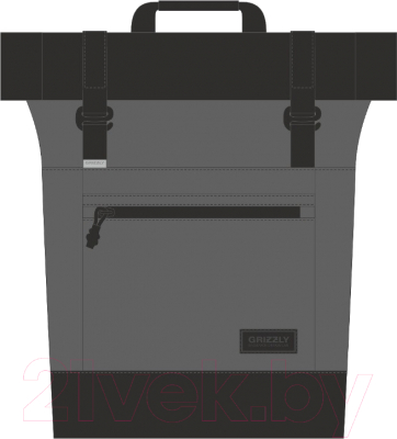 Рюкзак Grizzly RQL-315-1 (черный/серый)