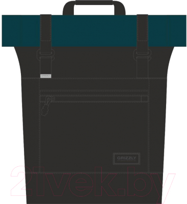 Рюкзак Grizzly RQL-315-1 (черный/изумрудный)
