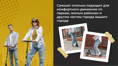 Ricos Impulse 200H (зеленый) Самокат городской купить в Минске, Гомеле ...