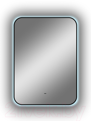 Зеркало Континент Torry Led 50x70 (с фоновой подсветкой, бесконтактным сенсором, черной окантовкой)