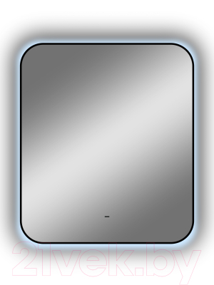 Зеркало Континент Torry Led 60x70 (с фоновой подсветкой, бесконтактным сенсором, черной окантовкой)