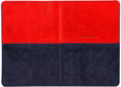 Обложка на паспорт OfficeSpace Duo / 311099 (красный/синий)