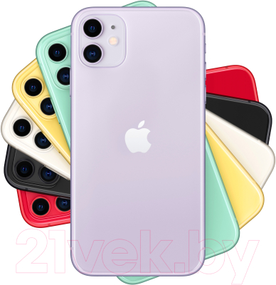 Смартфон Apple iPhone 11 64GB A2221 / 2AMWLX2 восстановленный Breezy Грейд A (фиолетовый)