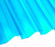Монолитный поликарбонат Borrex Трапеция 2000x1050x0.8мм (бирюзовый) - 