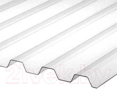 Монолитный поликарбонат Borrex Трапеция 2000x1050x0.8мм (прозрачный)
