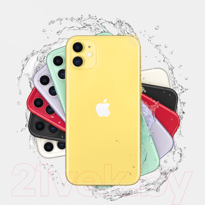 Смартфон Apple iPhone 11 64GB A2221 / 2BMWLW2 восстановленный Breezy Грейд B (желтый)
