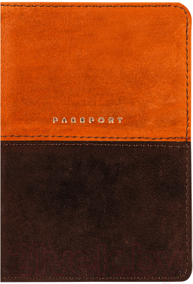 Обложка на паспорт OfficeSpace Duo / 311098 (осень/коричневый)