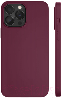 Чехол-накладка VLP Silicone Case with MagSafe для iPhone 14 Pro Max / 1051025 (марсала)