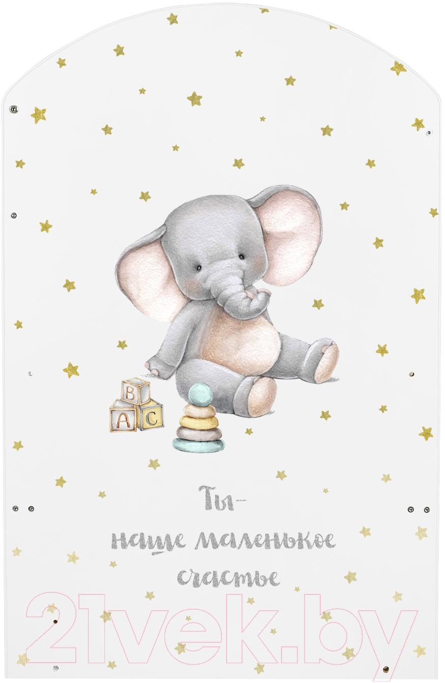 Детская кроватка INDIGO My Sleepy Слоник маятник и ящик