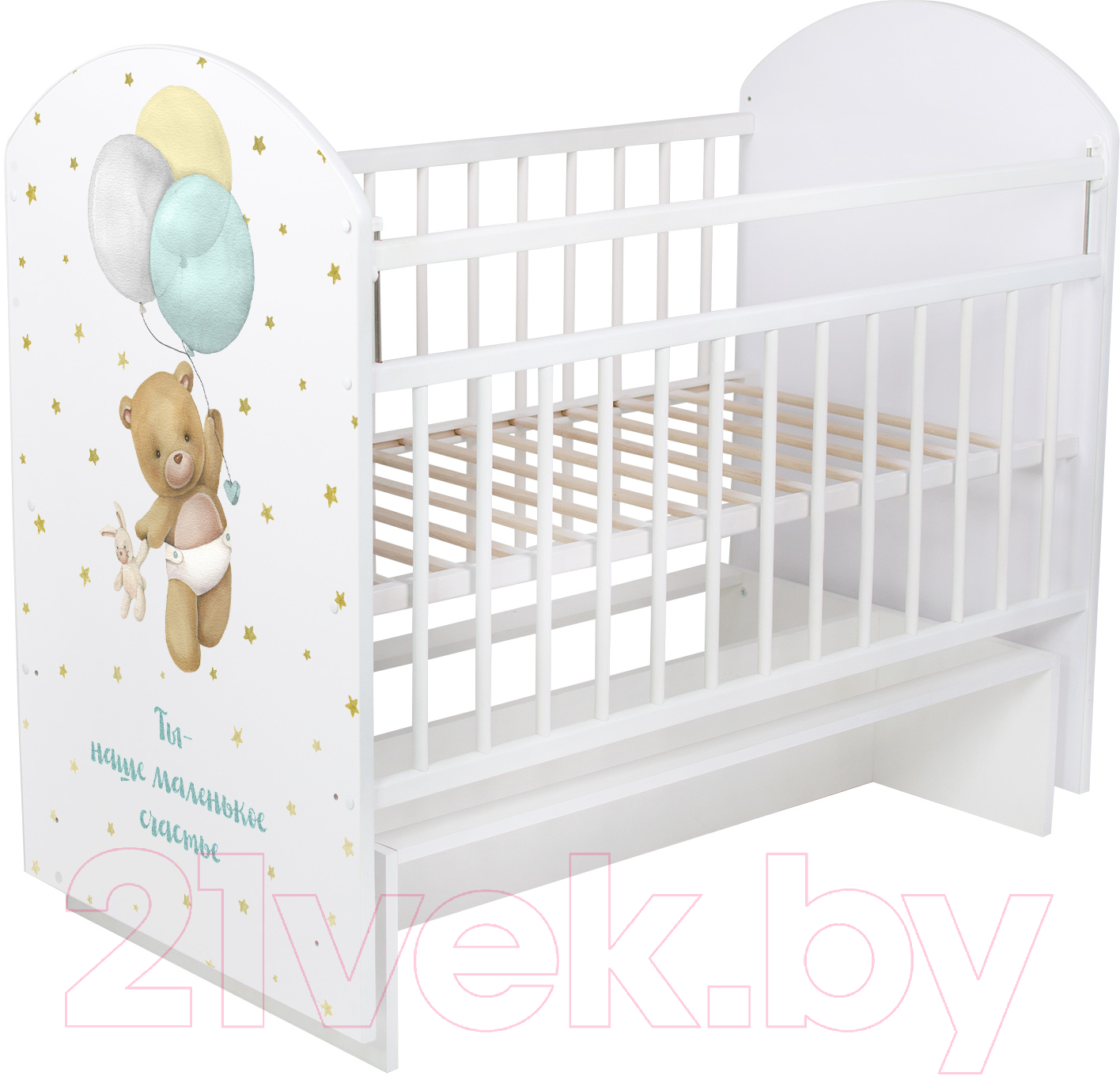 Детская кроватка INDIGO My Sleepy Мишка маятник