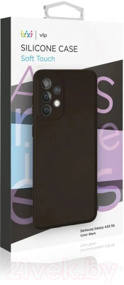Чехол-накладка VLP Silicone Case для Galaxy A33 5G / vlp-SCA33-BK (черный)