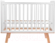 Детская кроватка INDIGO Style на ножках (белый/натуральный) - 