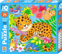 Развивающая игра Айрис-пресс IQ Макси. Леопард в ярких джунглях 2+ / 9785811282234 - 