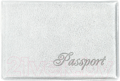 Обложка на паспорт OfficeSpace Fusion / 342739 (серебряный)