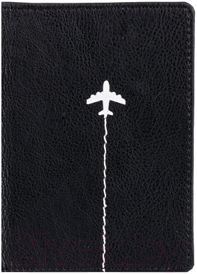 Обложка на паспорт OfficeSpace Travel / 311111 (черный)