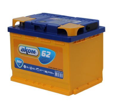 

Автомобильный аккумулятор, 6СТ-62VL 1