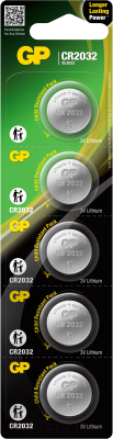 Комплект батареек GP Batteries Lithium CR2032 / GPCR2032-2C5 (5шт)
