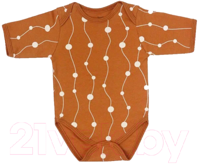 Боди для малышей Rant Hugs And Kisses / HK_PCB62-74 (Pattern Brown, р.74)