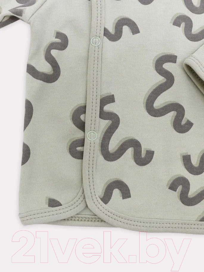 Распашонка Rant Hugs And Kisses / HK_PG53-74 (pattern Green, р.74) — фото 4