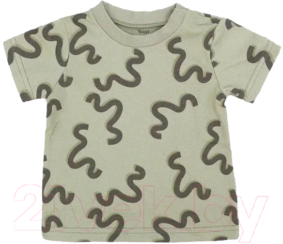 Футболка для малышей Rant Hugs And Kisses / HK_PG46-74 (pattern Green, р.74)