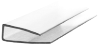 Профиль торцевой для поликарбоната Berolux 4мм (2.1м, прозрачный) - 