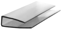 Профиль торцевой для поликарбоната Berolux 4мм (2.1м, серый) - 