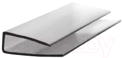 Профиль торцевой для поликарбоната Berolux 4мм (2.1м, серый)