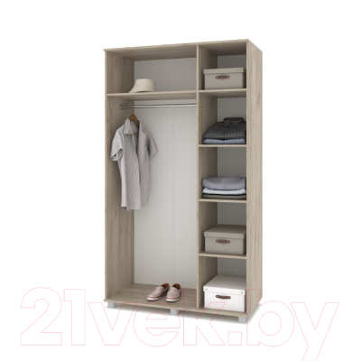 Шкаф Modern Виора В31 (серый дуб/белый)