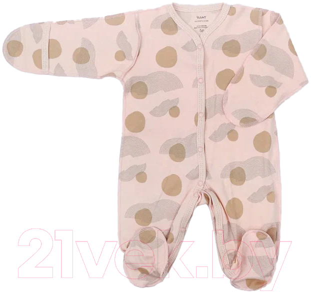 Комбинезон для малышей Rant Hugs And Kisses / HK_PP16-62 (Pattern Pink, р.62)
