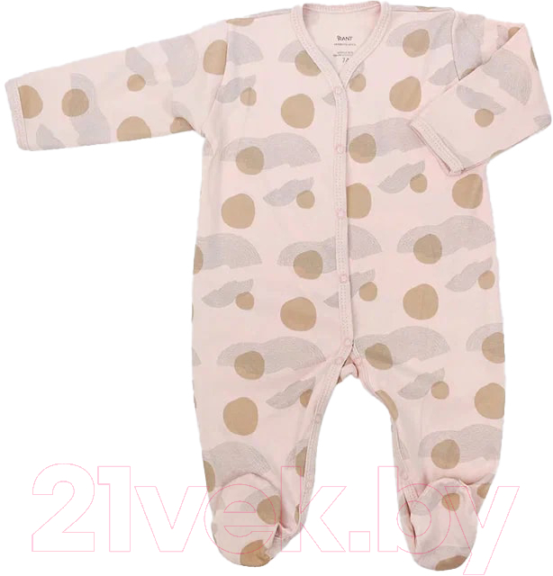 Комбинезон для малышей Rant Hugs And Kisses / HK_PP11-68 (Pattern Pink, р.68)