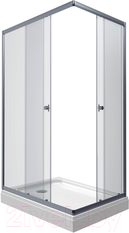 Душевой уголок Triton Вента 120x80 (хром, с поддоном)