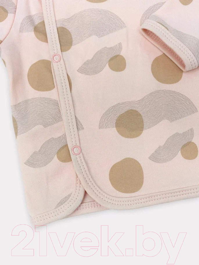 Распашонка Rant Hugs And Kisses / HK_PP53-68 (pattern Pink, р.68) — фото 4