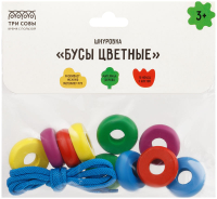 

Развивающая игрушка Три совы, Шнуровка. Бусы цветные / РИ_46538