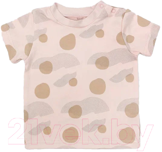 Футболка для малышей Rant Hugs And Kisses / HK_PP46-74 (pattern Pink, р.74)