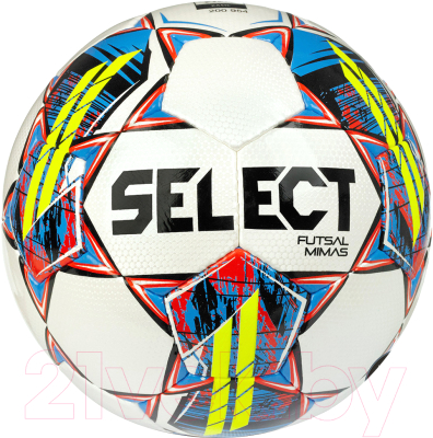Мяч для футзала Select Futsal Mimas v22 FIBA Basic (белый/желтый)