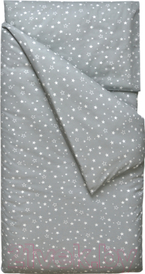 Комплект постельного белья Martoo Comfy B 1.5 / 1.5CMB-P-3-GRST (поплин, звезды на сером)
