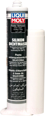Герметик силиконовый Liqui Moly Silikon Dichtmasse Schwarz / 6177 (80мл, черный)