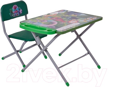 Комплект мебели с детским столом Polini Kids 103 Тролли (зеленый)