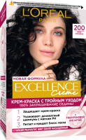 Крем-краска для волос L'Oreal Paris Color Excellence 200 (темно-коричневый) - 