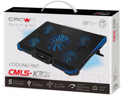 Подставка для ноутбука Crown CMLS-k331 (синий)